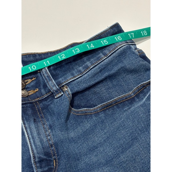 Lane Bryant Women Blue Denim Bootcut Jeans Magic Waistband Tighter Tummy Sz 14s - Picture 6 of 11